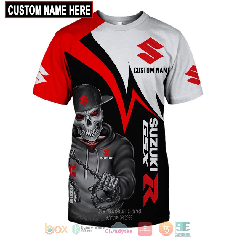 Personalized Suzuki Skull GSXR Z 3d shirt hoodie 1 2 3 4 5 6 7 8 9