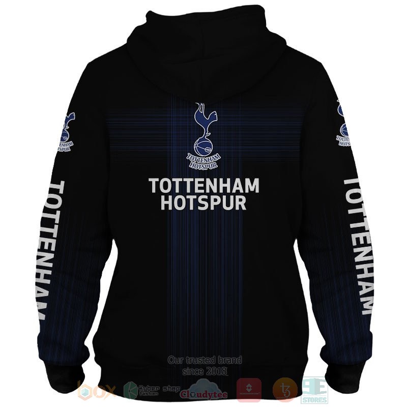 Personalized Tottenham Hotspur black custom 3D shirt hoodie 1 2 3 4 5 6 7 8 9 10 11 12 13