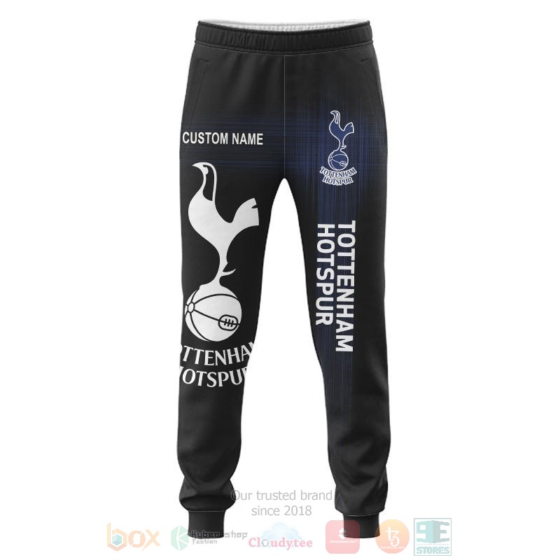 Personalized Tottenham Hotspur black custom 3D shirt hoodie 1 2 3 4 5 6 7 8 9 10 11 12 13 14 15 16