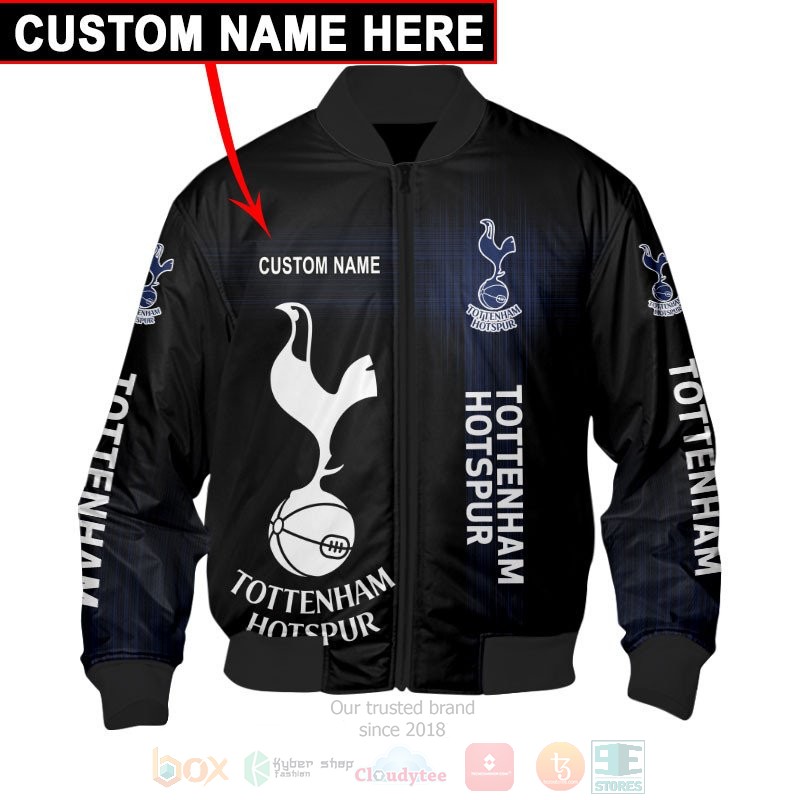 Personalized Tottenham Hotspur black custom 3D shirt hoodie 1 2 3 4 5 6 7 8 9 10 11 12 13 14 15 16 17