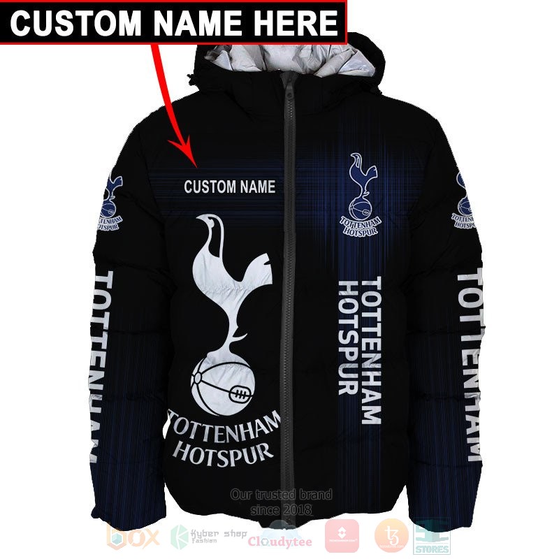 Personalized Tottenham Hotspur black custom 3D shirt hoodie 1 2 3 4 5 6 7 8 9 10 11 12 13 14 15 16 17 18