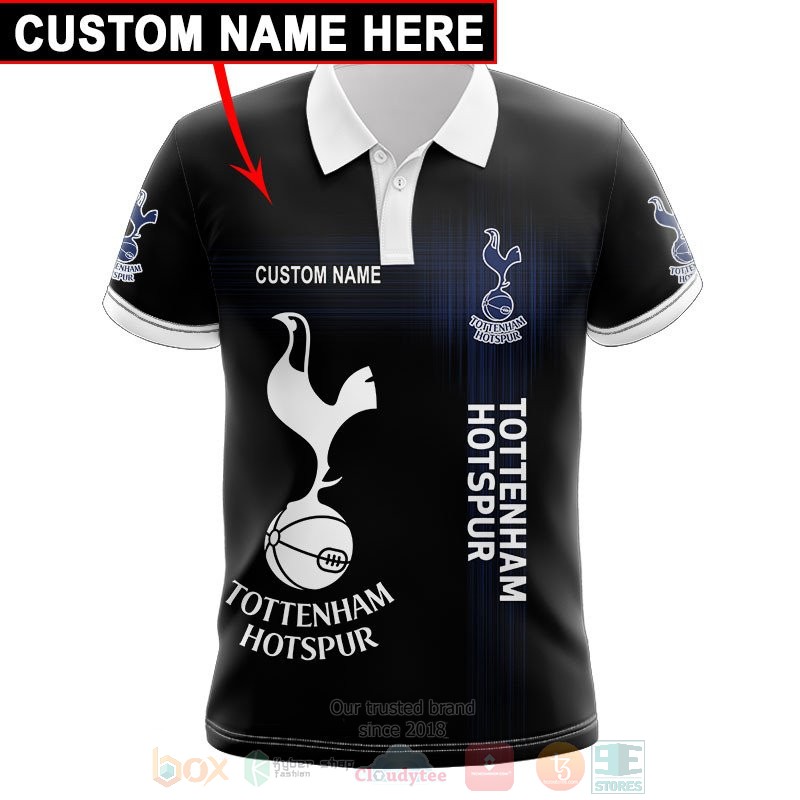 Personalized Tottenham Hotspur black custom 3D shirt hoodie 1 2 3 4 5 6 7 8 9 10 11 12 13 14 15 16 17 18 19 20