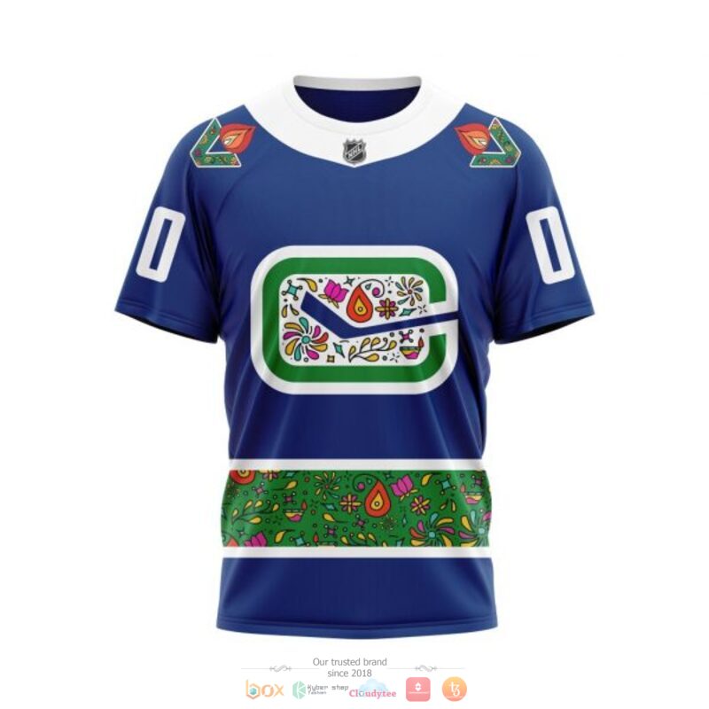 Personalized Vancouver Canucks NHL Celebrate Diwali blue custom 3D shirt hoodie 1 2 3 4 5 6 7