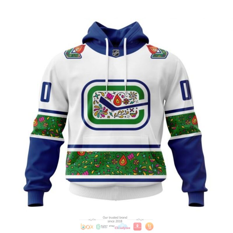 Personalized Vancouver Canucks NHL Celebrate Diwali white custom 3D shirt hoodie