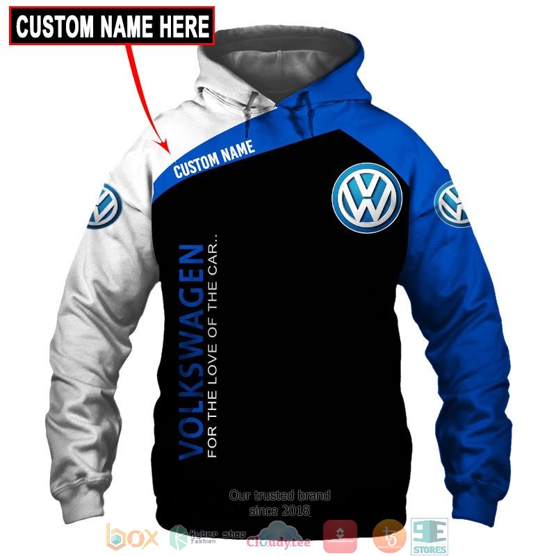 Personalized Volkswagen For the love of the car 3d shirt hoodie 1 2 3 4 5 6 7 8 9 10 11 12