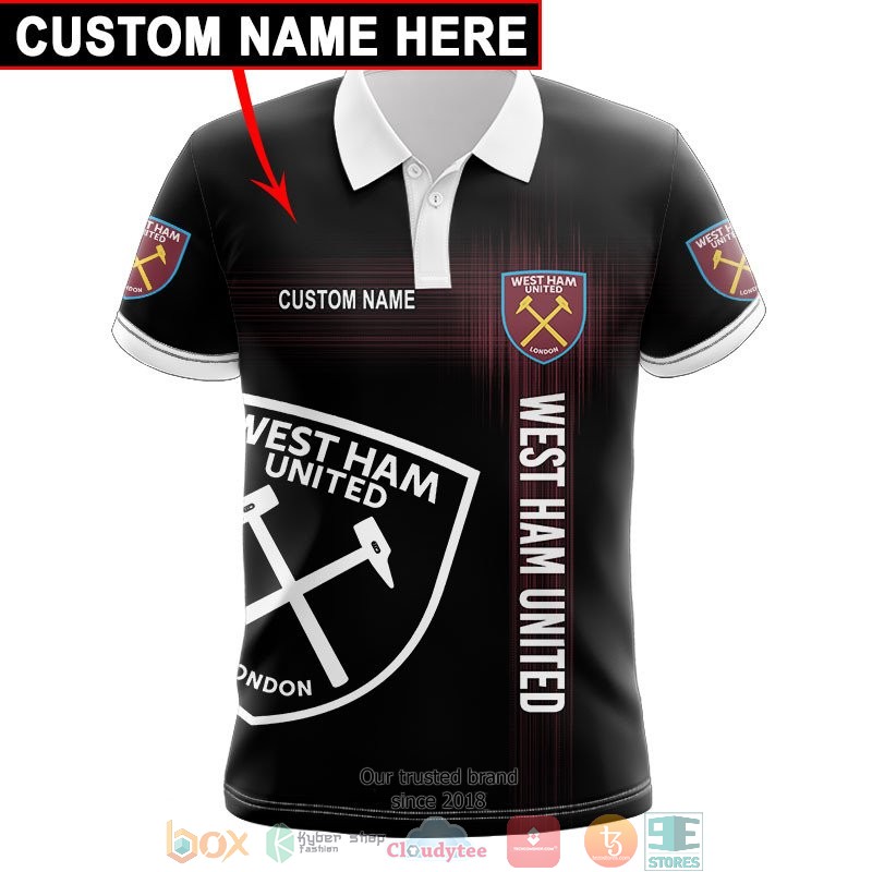 Personalized West Ham Black 3d shirt hoodie 1 2 3 4 5 6 7 8 9 10 11 12 13 14 15 16 17 18 19 20