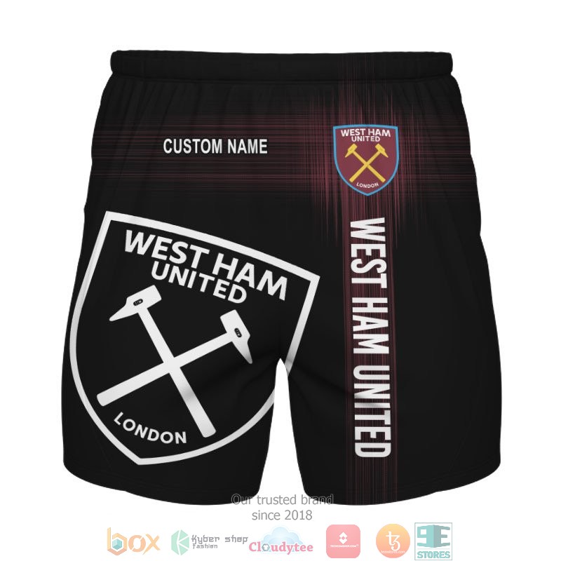 Personalized West Ham Black 3d shirt hoodie 1 2 3 4 5 6 7 8 9 10 11 12 13 14 15 16 17 18 19 20 21 22 23