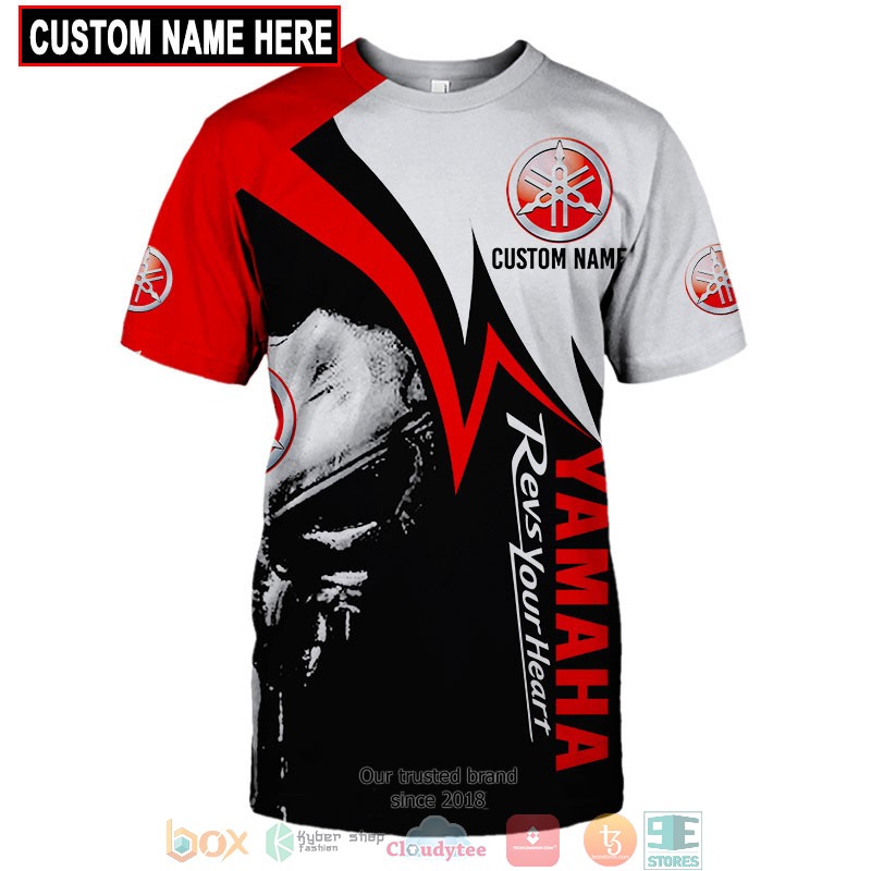 Personalized Yamaha Revs Your heart Punisher Skull 3d shirt hoodie 1 2 3 4 5 6 7 8 9