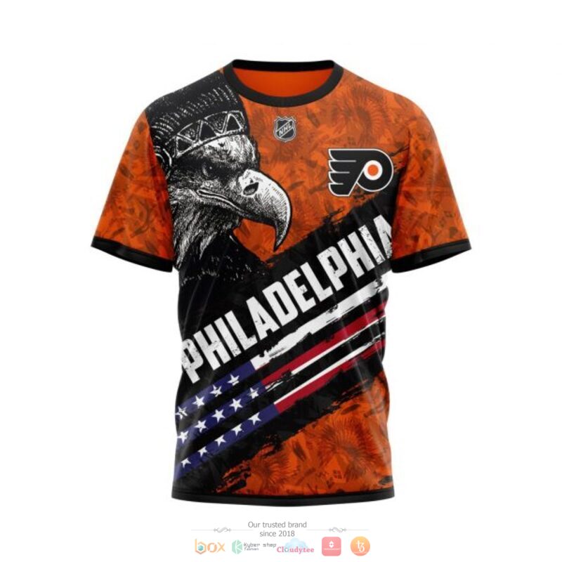 Philadelphia Flyers NHL Eagle American flag 3D shirt hoodie 1 2 3 4 5 6 7