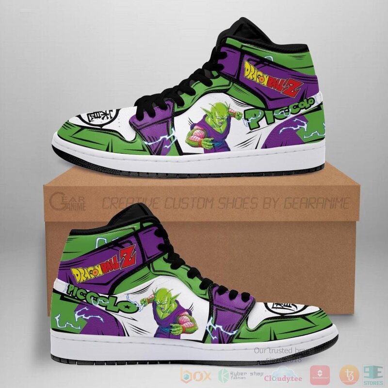 Piccolo Sneakers Custom Anime Dragon Ball Air Jordan High Top Shoes