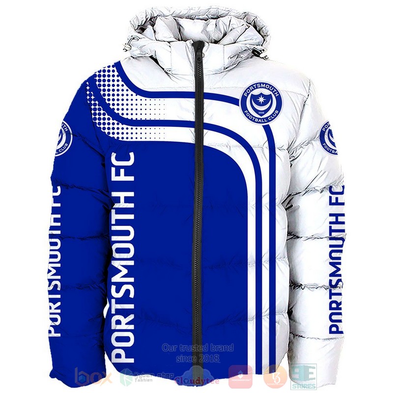 Portsmouth FC blue white 3D shirt hoodie 1 2 3 4 5 6 7 8 9 10 11 12 13 14 15 16 17 18 19 20 21 22
