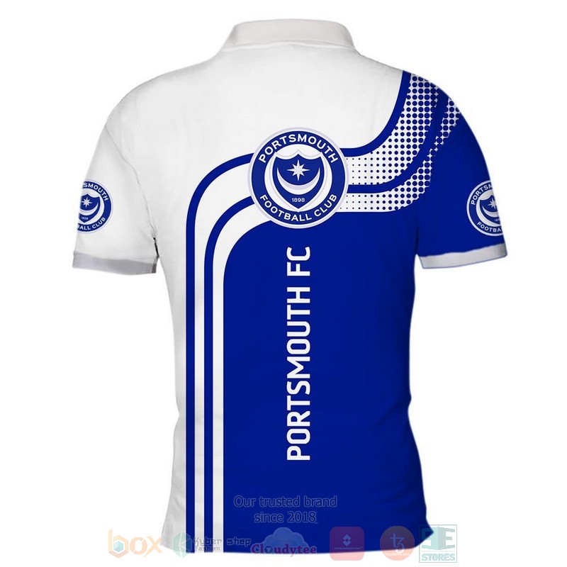 Portsmouth FC blue white 3D shirt hoodie 1 2 3 4 5 6 7 8 9 10 11 12 13 14 15 16 17 18 19 20 21 22 23 24 25