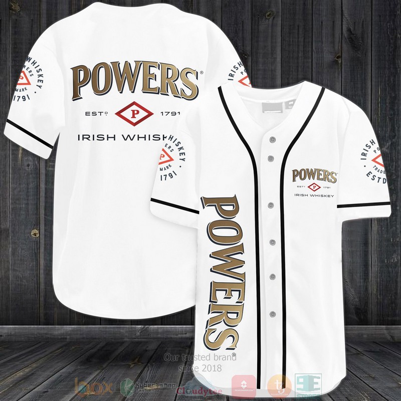 Powers Irish Whiskey Baseball Jersey