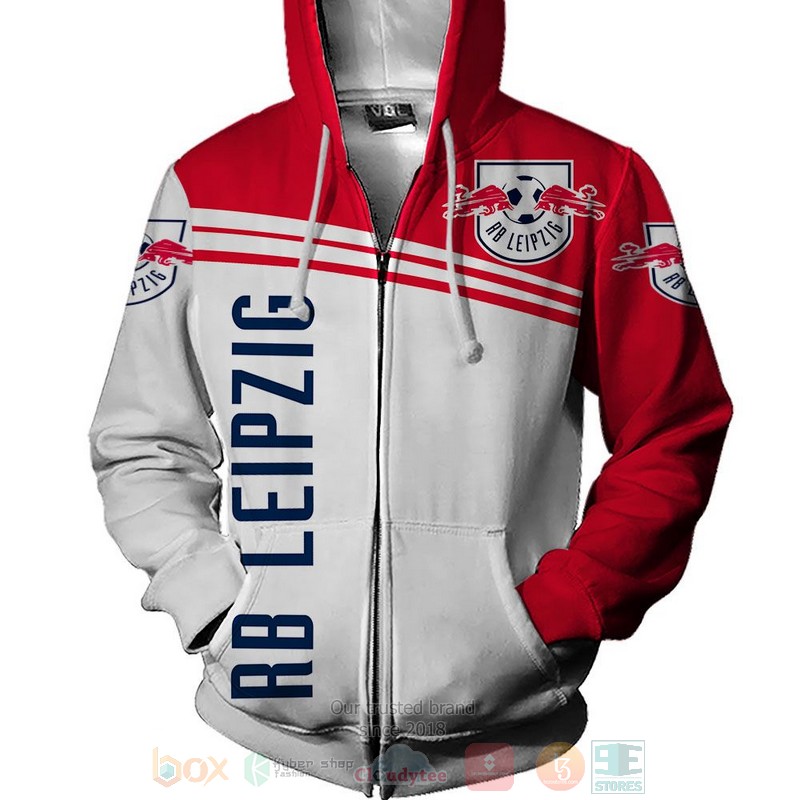 RB Leipzig white red 3D shirt hoodie 1 2 3 4 5 6 7 8 9 10 11 12 13 14 15 16 17 18
