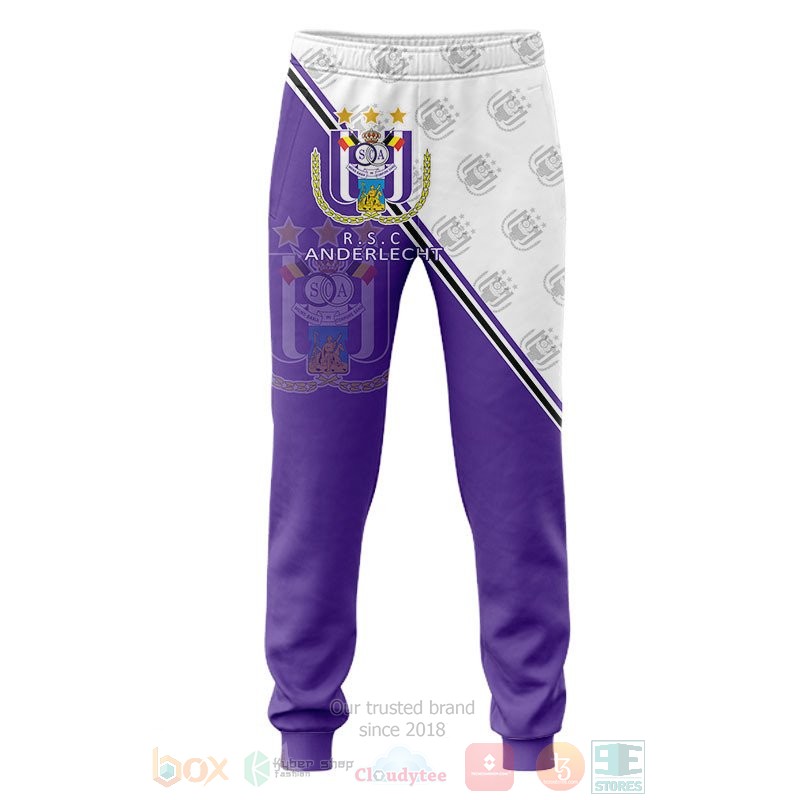 RSC Anderlecht purple white 3D shirt hoodie 1 2 3 4 5 6 7 8 9 10 11 12 13 14 15 16