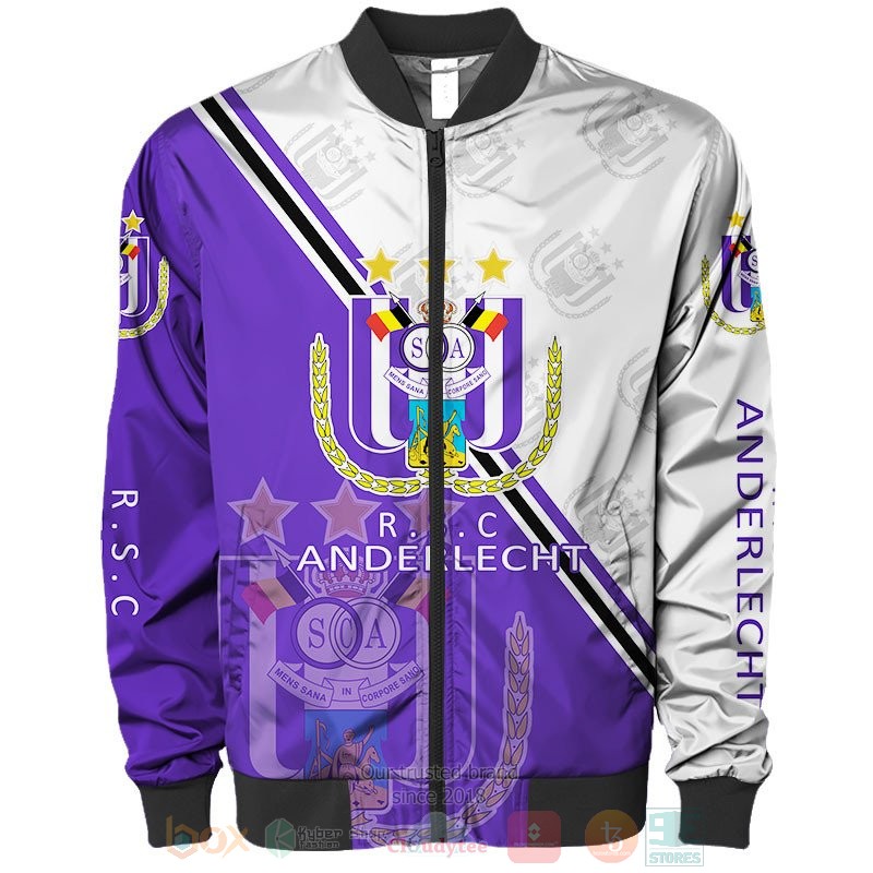 RSC Anderlecht purple white 3D shirt hoodie 1 2 3 4 5 6 7 8 9 10 11 12 13 14 15 16 17