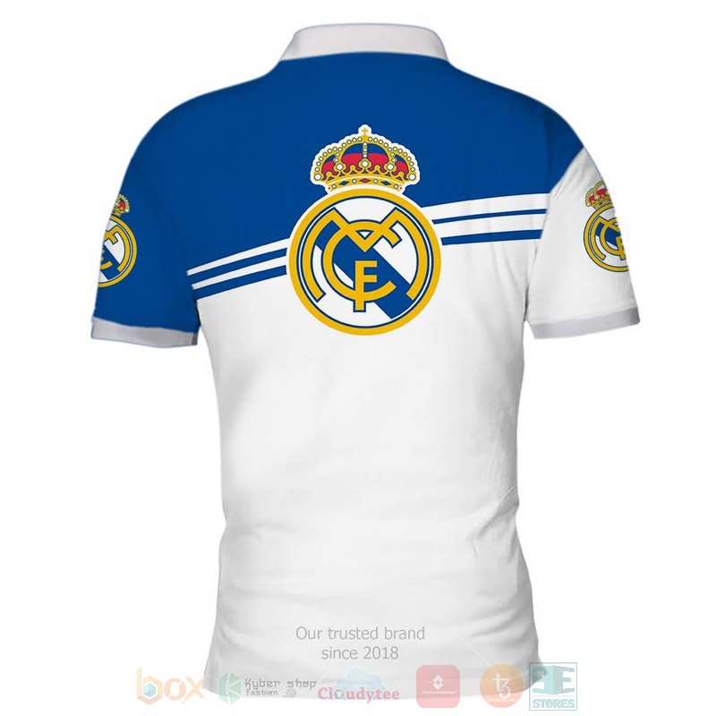 Real Madrid FC white blue 3D shirt hoodie 1 2 3 4 5 6 7 8 9