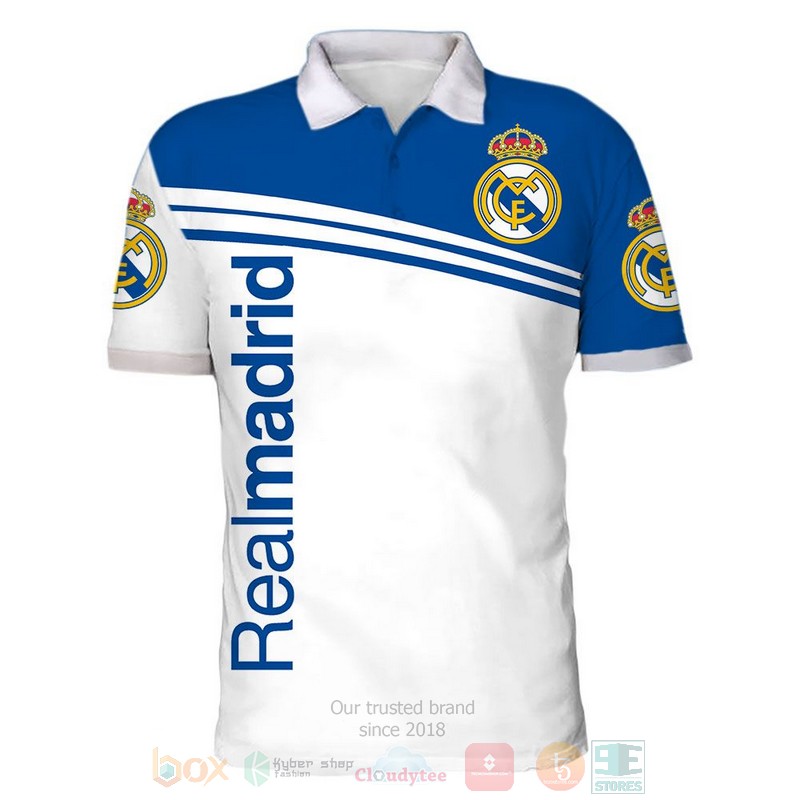 Real Madrid FC white blue 3D shirt hoodie 1 2 3 4 5 6 7 8 9 10 11 12 13 14 15 16 17 18 19 20 21 22 23 24