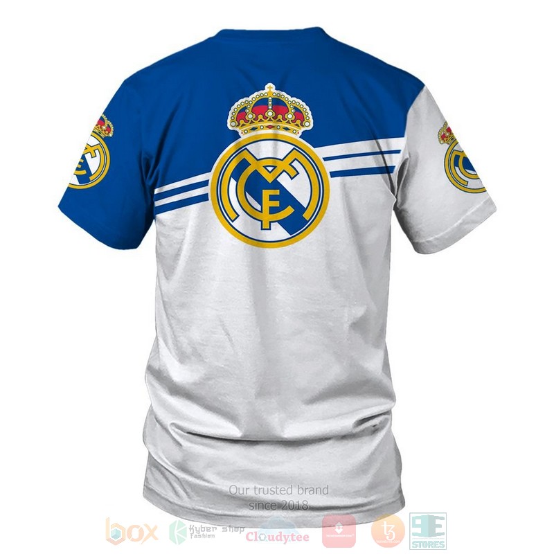 Real Madrid FC white blue 3D shirt hoodie 1 2 3 4 5 6 7 8 9 10 11 12 13 14 15 16 17 18 19 20 21 22 23 24 25 26 27