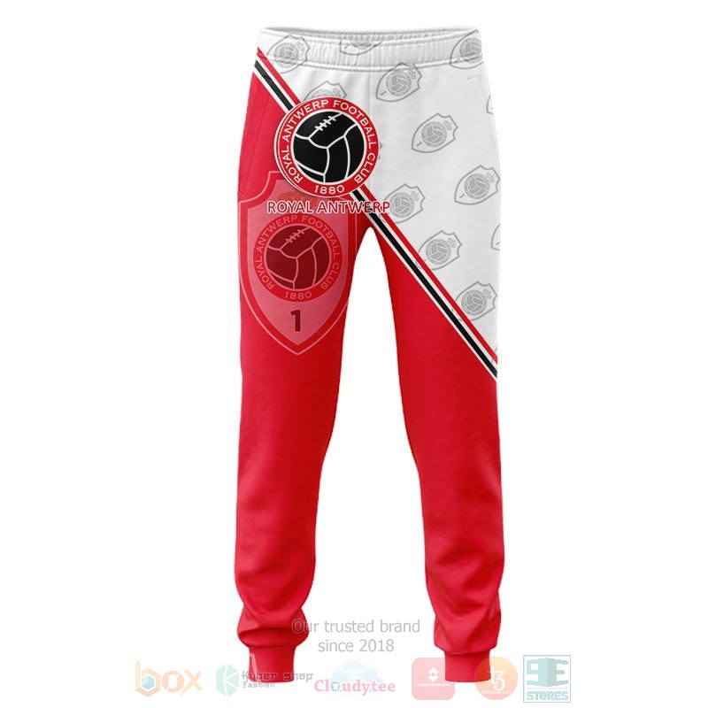 Royal Antwerp red white 3D shirt hoodie 1 2 3 4 5 6 7 8 9 10 11 12 13 14 15 16