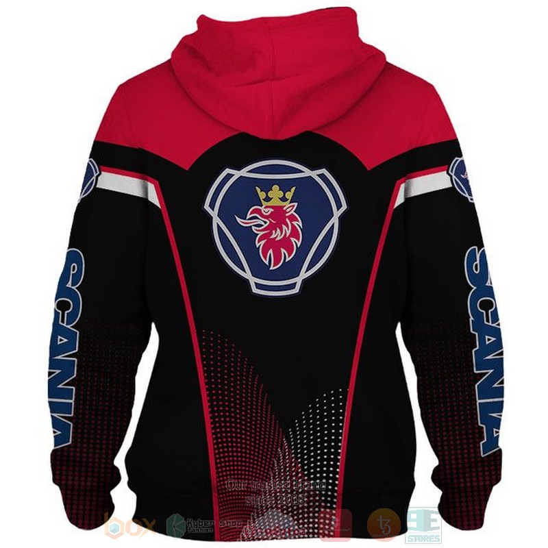 Scania AB red black 3D shirt hoodie 1