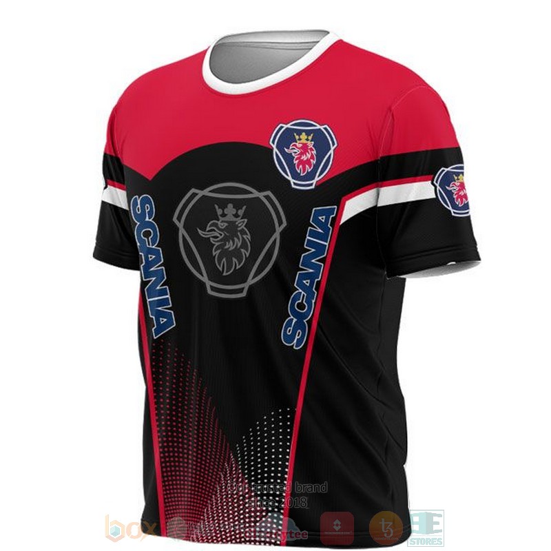 Scania AB red black 3D shirt hoodie 1 2 3 4 5 6 7 8 9