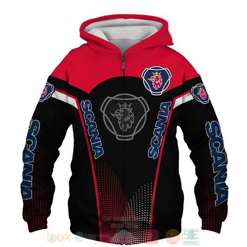 Scania AB red black 3D shirt hoodie 1 2 3 4 5 6 7 8 9 10 11 12 13 14