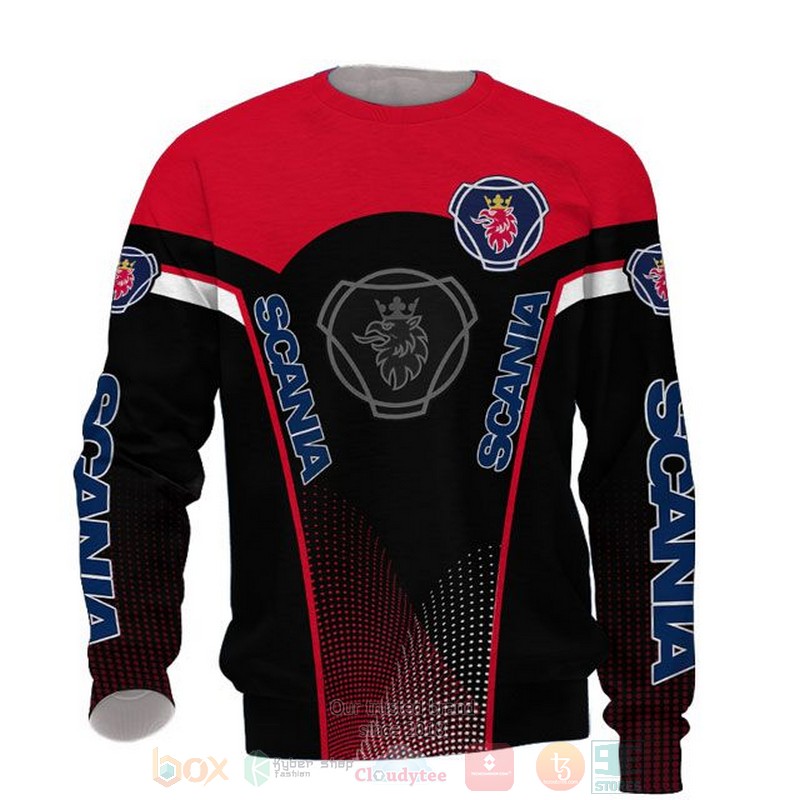 Scania AB red black 3D shirt hoodie 1 2 3 4 5 6 7 8 9 10 11 12 13 14 15