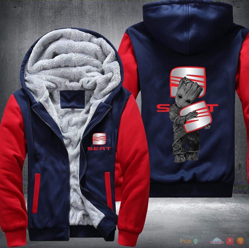 Seat Groot Fleece Hoodie Jacket 1