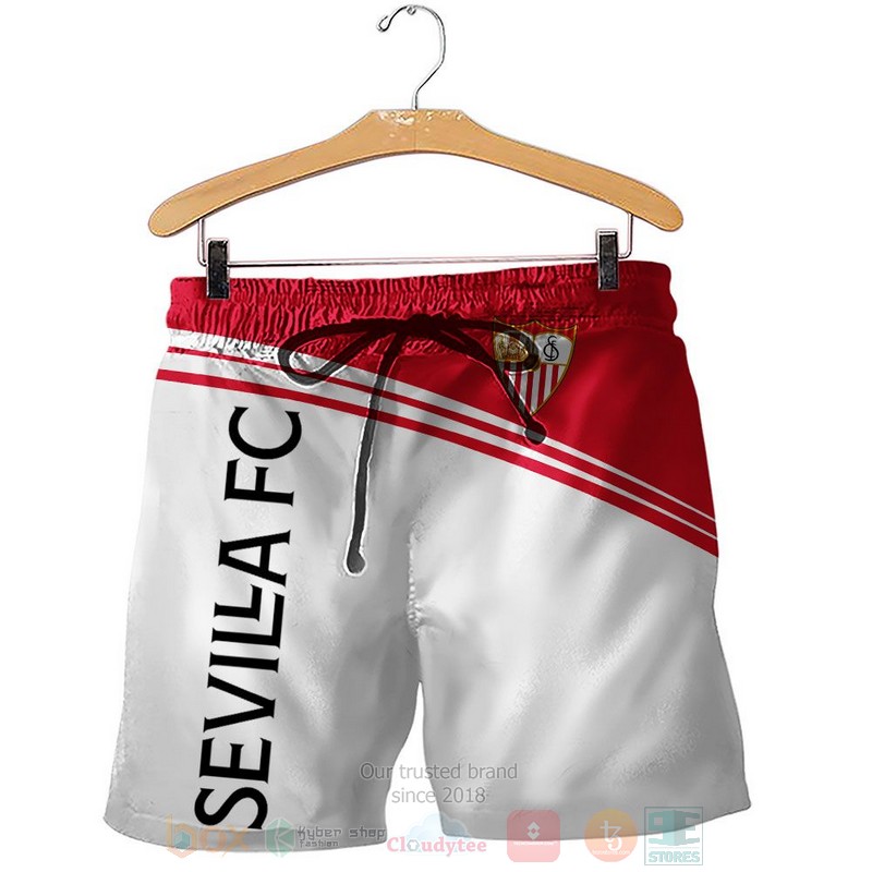 Sevilla FC white red 3D shirt hoodie 1 2 3 4 5 6 7 8 9 10 11 12 13 14 15