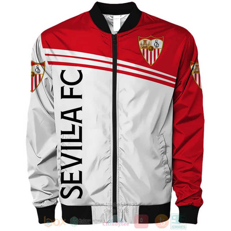 Sevilla FC white red 3D shirt hoodie 1 2 3 4 5 6 7 8 9 10 11 12 13 14 15 16 17 18 19 20 21