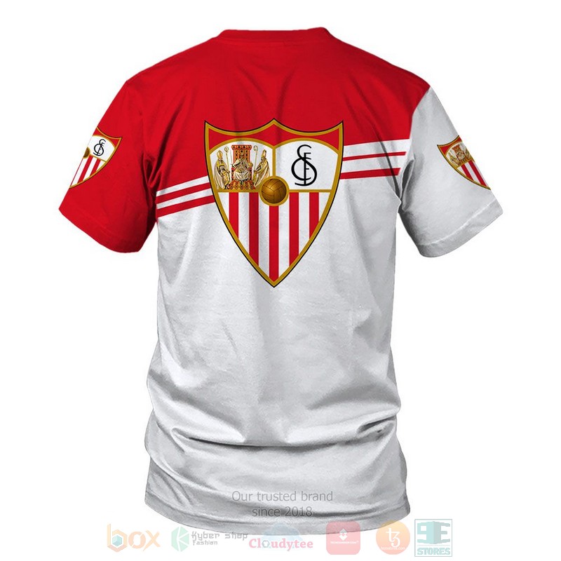 Sevilla FC white red 3D shirt hoodie 1 2 3 4 5 6 7 8 9 10 11 12 13 14 15 16 17 18 19 20 21 22 23 24 25 26 27