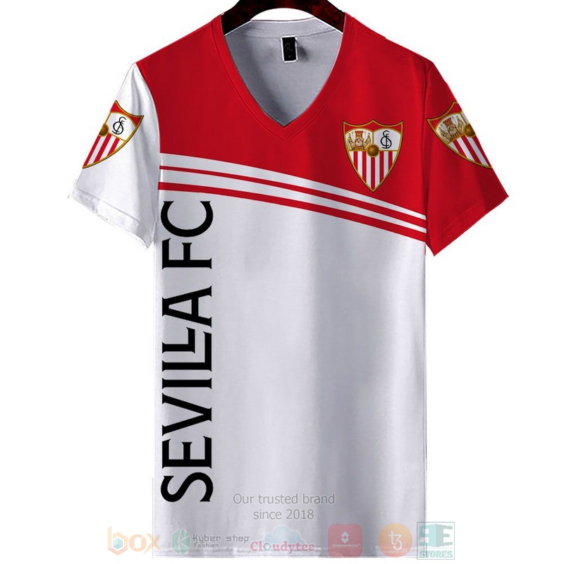 Sevilla FC white red 3D shirt hoodie 1 2 3 4 5 6 7 8 9 10 11 12 13 14 15 16 17 18 19 20 21 22 23 24 25 26 27 28