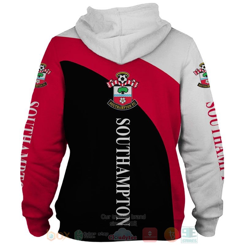 Southampton FC white red black 3D shirt hoodie 1 2 3 4 5 6 7 8 9 10 11 12 13