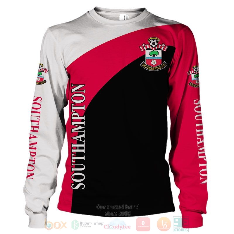 Southampton FC white red black 3D shirt hoodie 1 2 3 4 5 6 7 8 9 10 11 12 13 14 15