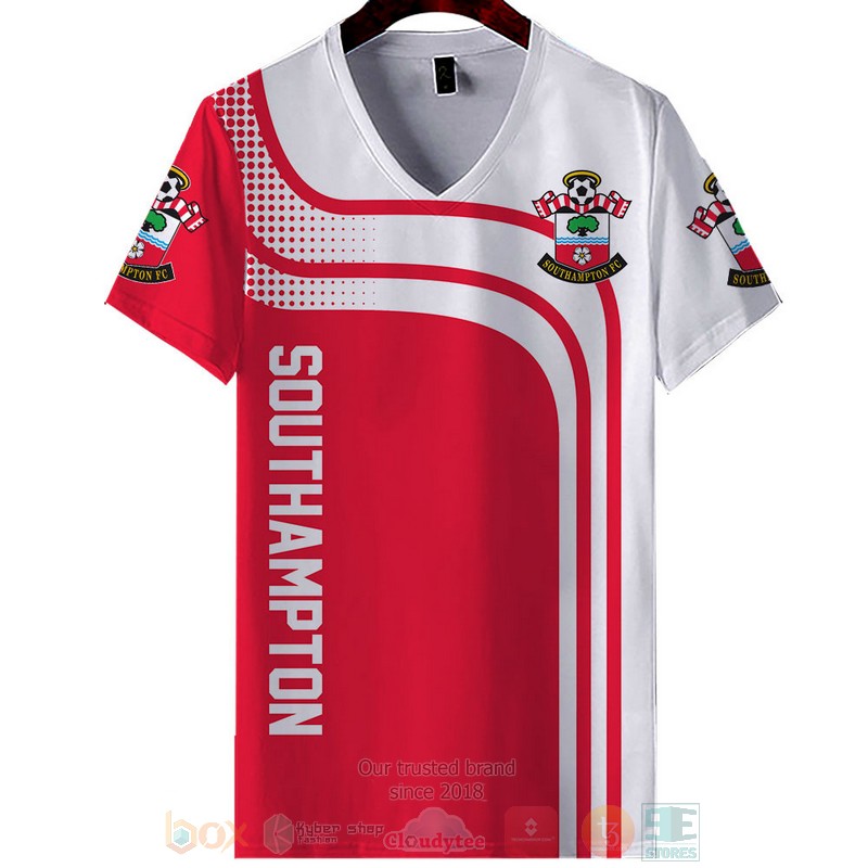 Southampton red white 3D shirt hoodie 1 2 3 4 5 6 7