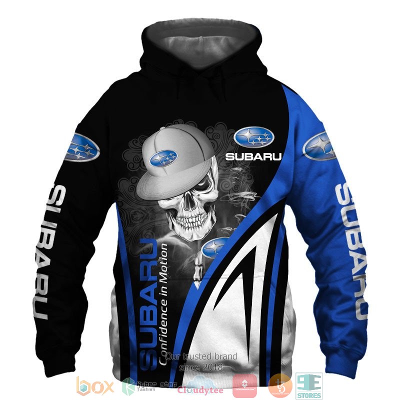 Subaru Confidence in Motion Skull 3d shirt hoodie