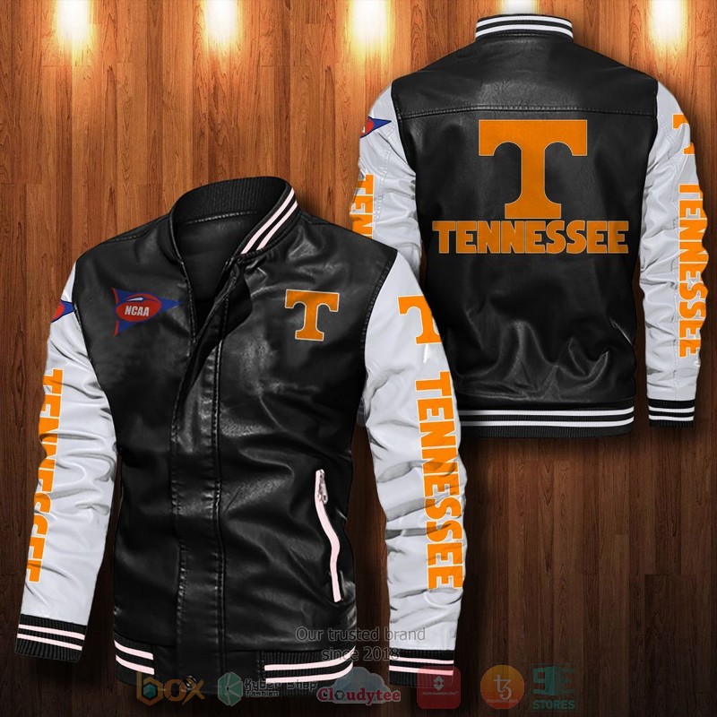 Tennessee Volunteers Leather Bomber Jacket