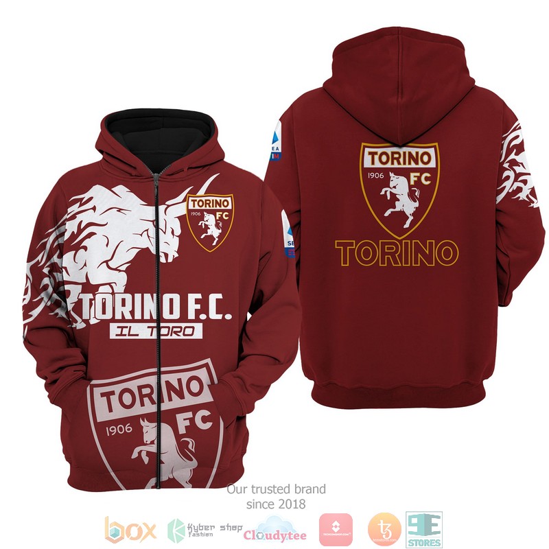 Torino FC 1906 3d shirt hoodie 1 2 3 4 5 6 7 8 9 10 11