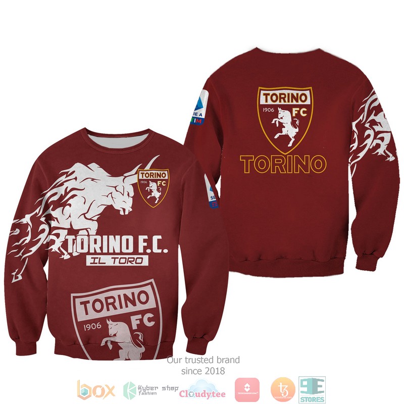Torino FC 1906 3d shirt hoodie 1 2 3 4 5 6 7 8 9 10 11 12