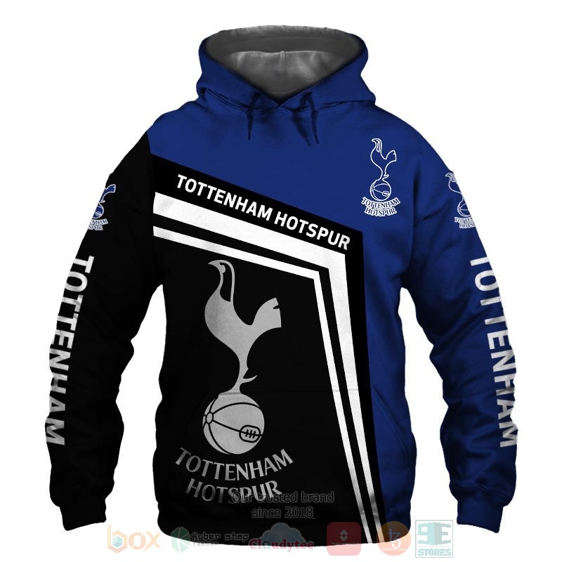 Tottenham Hotspur black blue 3D shirt hoodie 1 2 3 4 5 6 7 8 9 10 11 12
