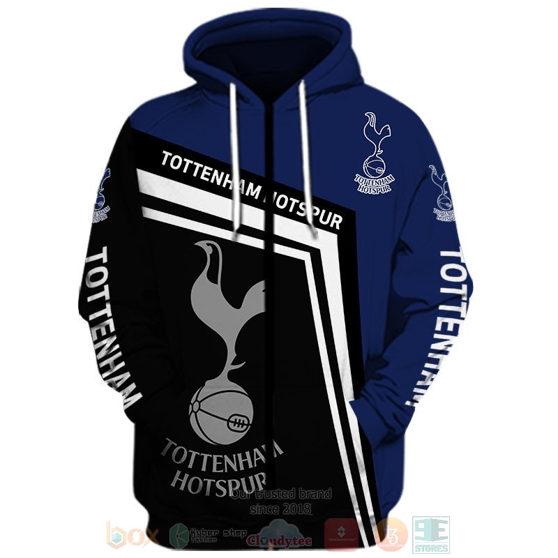 Tottenham Hotspur black blue 3D shirt hoodie 1 2 3 4 5 6 7 8 9 10 11 12 13 14