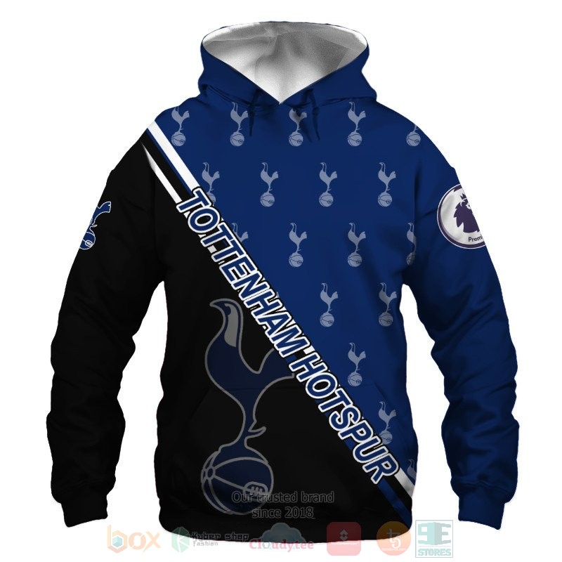 Tottenham Hotspur logo black blue 3D shirt hoodie 1 2 3 4 5 6 7 8 9 10 11 12