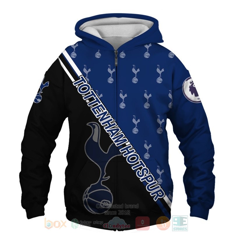 Tottenham Hotspur logo black blue 3D shirt hoodie 1 2 3 4 5 6 7 8 9 10 11 12 13 14