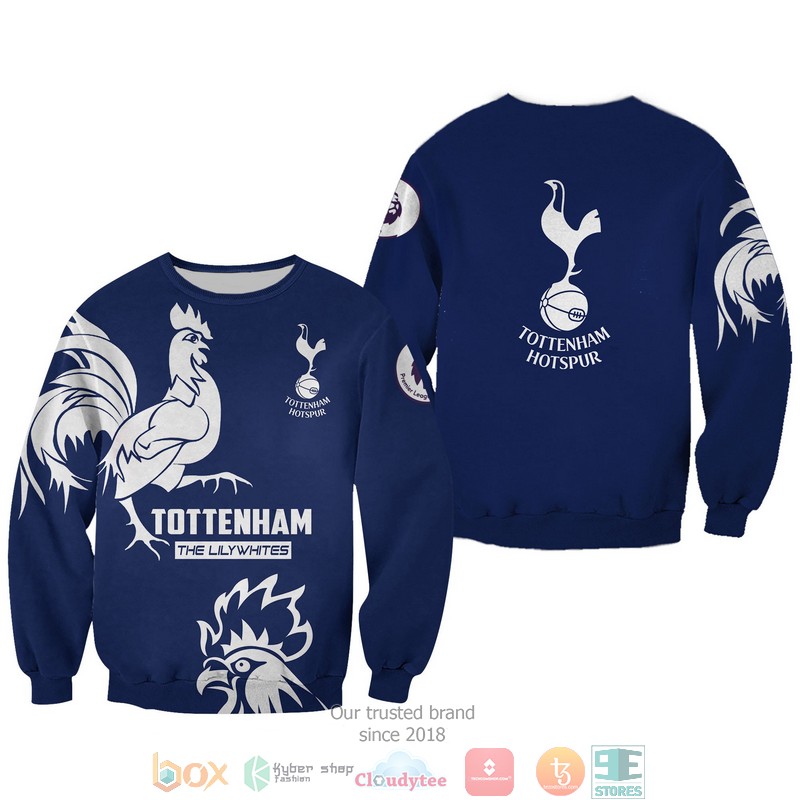 Tottenham The Lilywhites 3d shirt hoodie 1 2 3 4 5 6 7 8 9 10 11 12 13