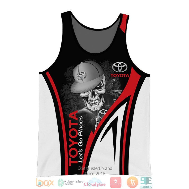 Toyota Lets go places Skull 3d shirt hoodie 1 2 3 4 5 6 7 8 9 10