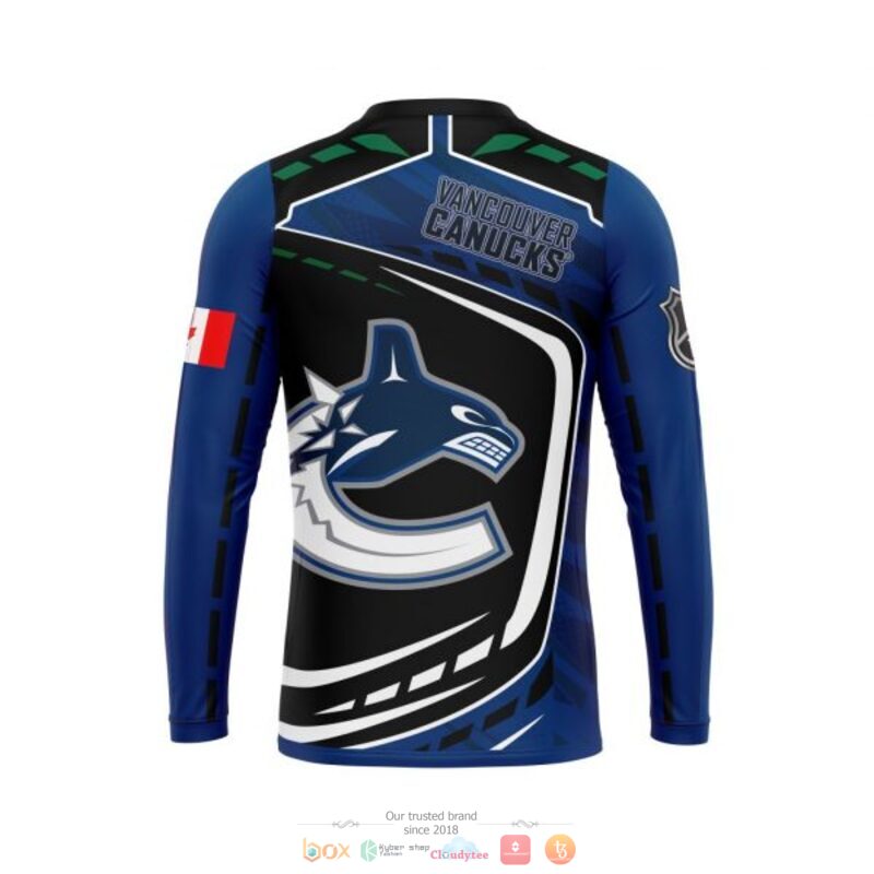 Vancouver Canucks NHL black blue 3D shirt hoodie 1 2 3 4 5 6