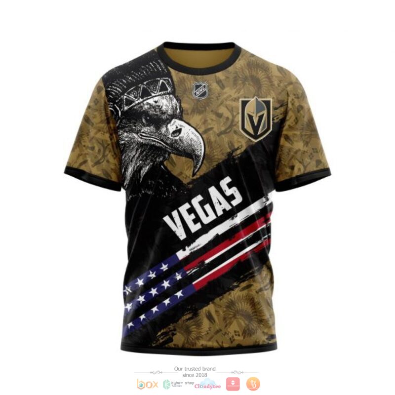 Vegas Golden Knights NHL Eagle American flag 3D shirt hoodie 1 2 3 4 5 6 7