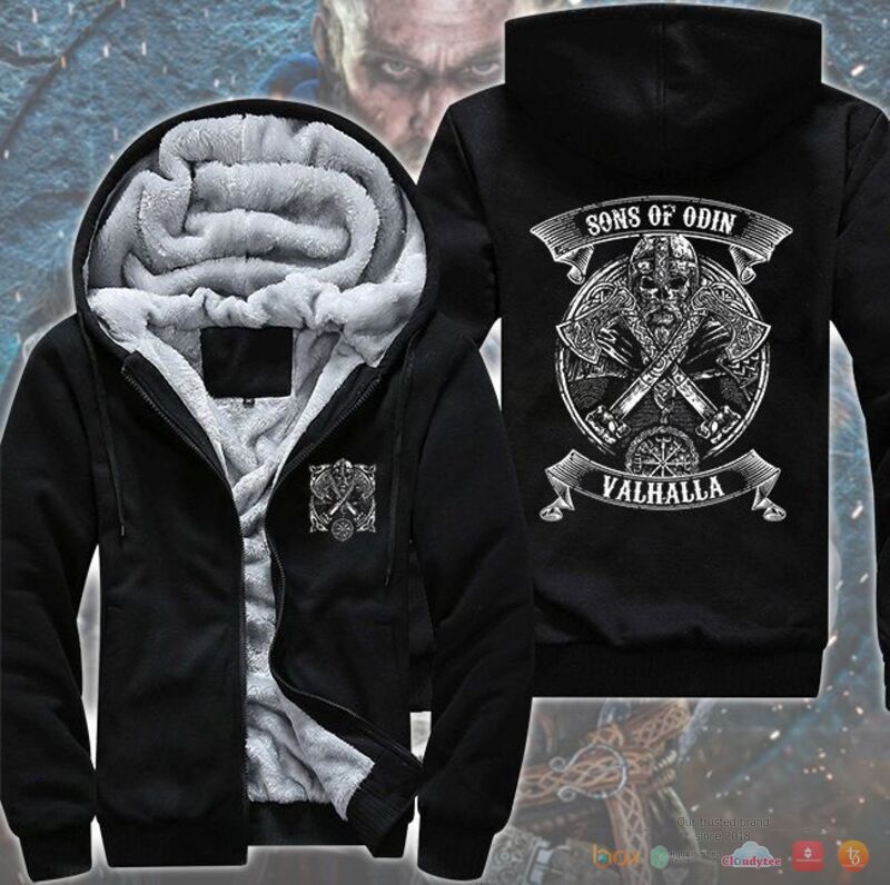 Viking Son of Odin Fleece Hoodie Jacket