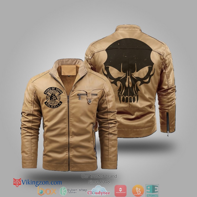 Viking Sons Of Odin Fleece Trend Leather Jacket